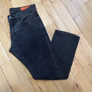 JEAN SHOP Men's 100% Cotton Denim Skinny BLACK Jean 31W